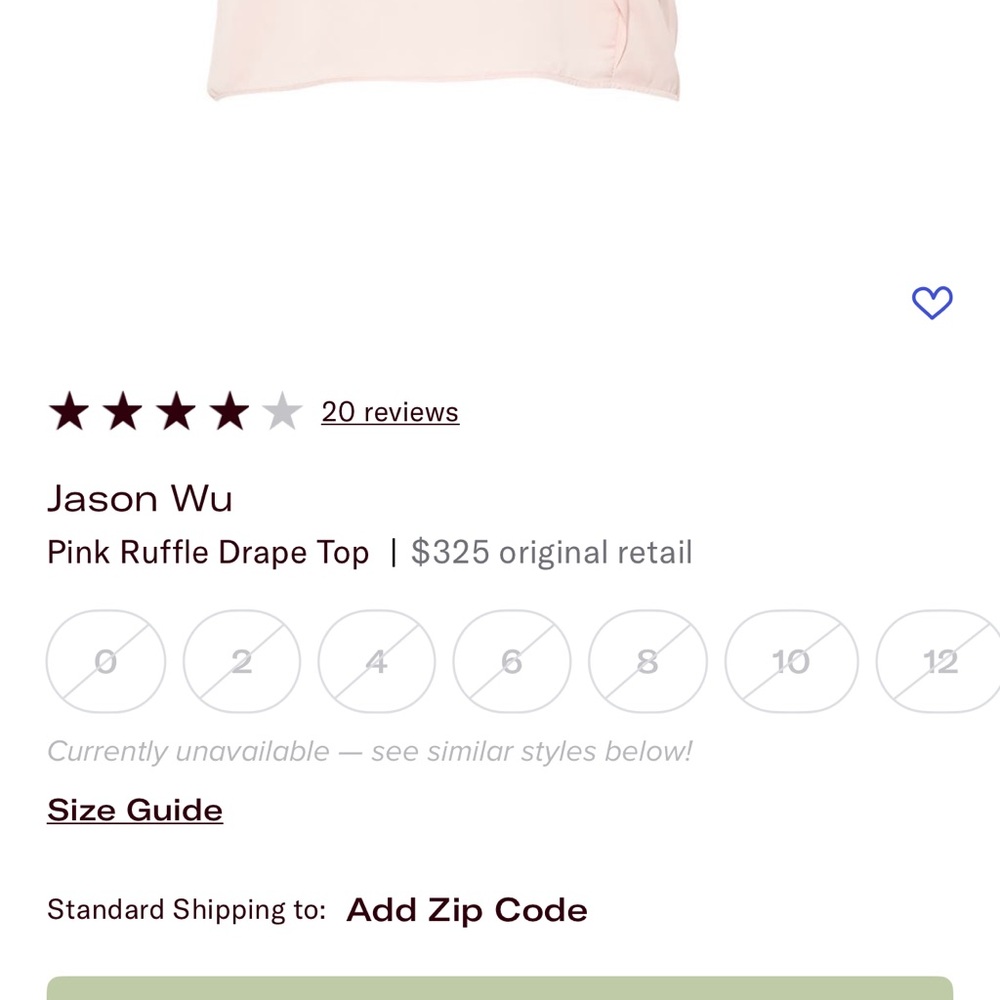 Jason Wu Blush Pink Ruffle Blouse - Picture 9 of 13